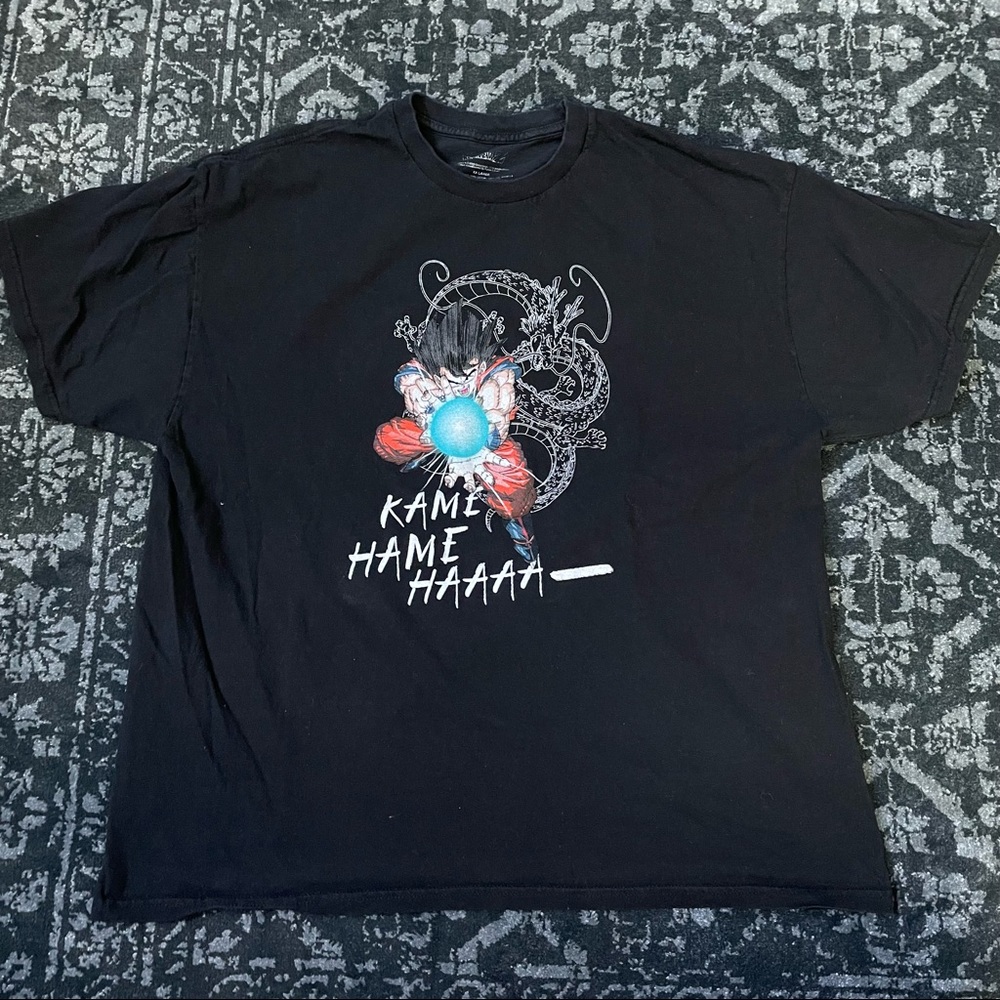 Dragon Ball Z KAME HAME HAAAA Short Sleeve T-Shirt Black by Funimation Sz 2XL